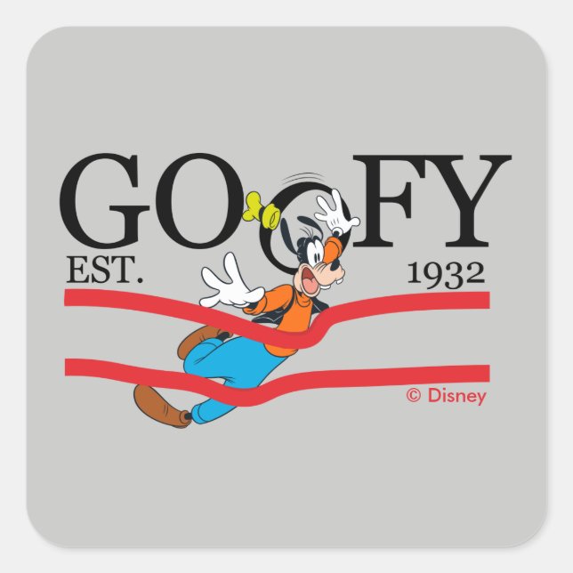 Goofy Est. 1932 Square Sticker (Front)