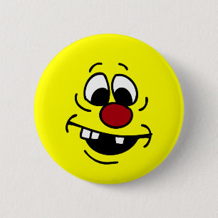Goofy Face Grumpey 2 Inch Round Button