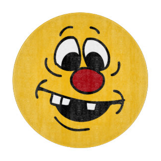 Goofy Face Grumpey Cutting Board