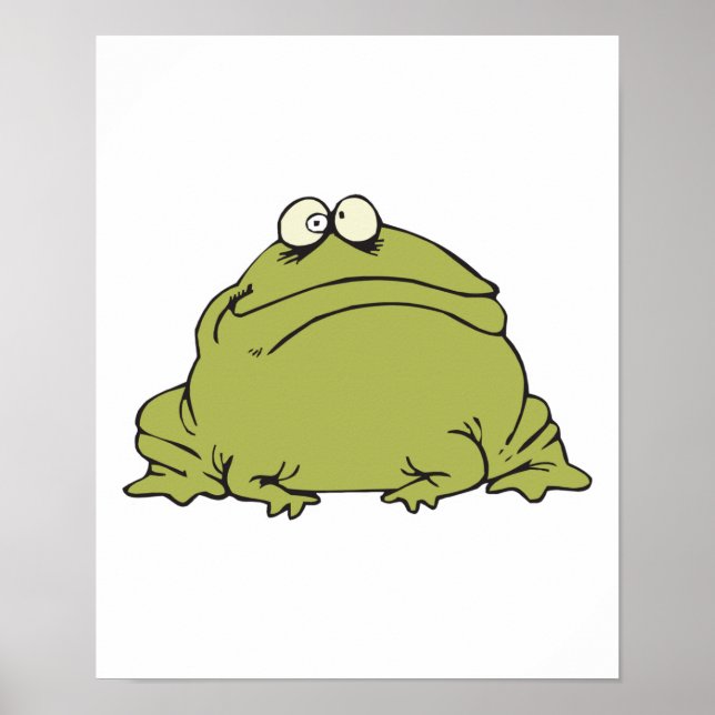 goofy fat frog poster (Front)