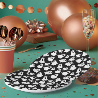 Goofy Ghosts Paper Plates