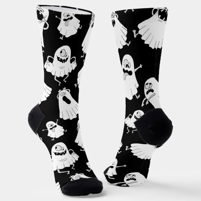Goofy Ghosts Socks #2 (Angled)