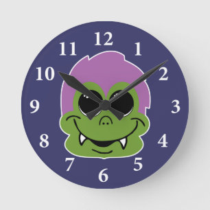 Goofy Goblin Round Clock