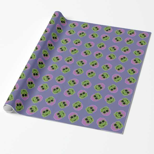 Goofy Goblin Wrapping Paper (Unrolled)