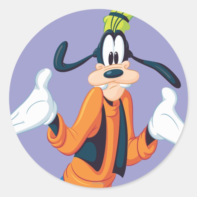 Goofy | Hands Out Classic Round Sticker (Front)