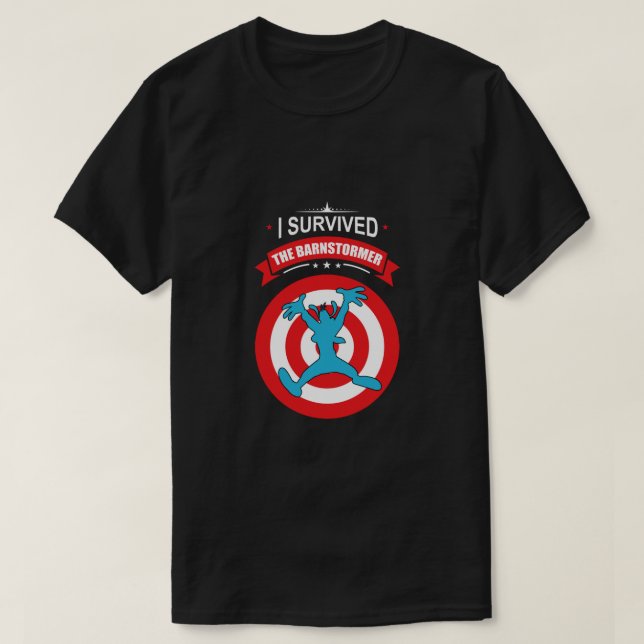 Goofy I Survived The Barnstormer  T-Shirt (Design Front)