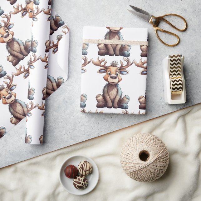 Goofy Moose Wrapping Paper (Crafts)