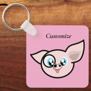 Goofy Pig Smiling Thunder_Cove Keychain