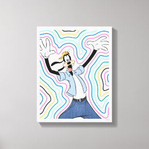 Goofy Retro Radiant Street Style Graphic Canvas Print