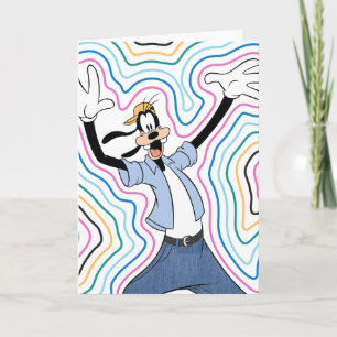 Goofy Retro Radiant Street Style Graphic Card