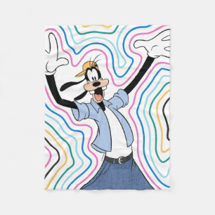 Goofy Retro Radiant Street Style Graphic Fleece Blanket