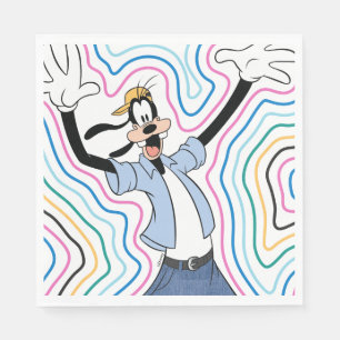 Goofy Retro Radiant Street Style Graphic Napkin