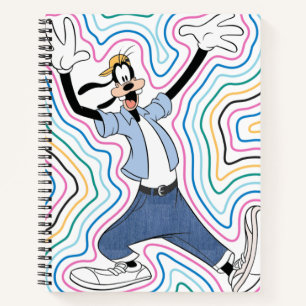 Goofy Retro Radiant Street Style Graphic Notebook