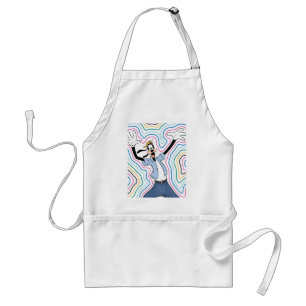 Goofy Retro Radiant Street Style Graphic Standard Apron