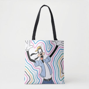 Goofy Retro Radiant Street Style Graphic Tote Bag