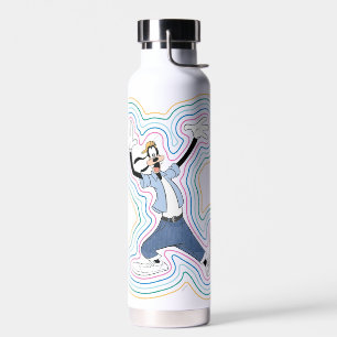 Goofy Retro Radiant Street Style Graphic Water Bottle