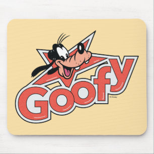 Goofy Retro Star Power Graphic Mouse Pad