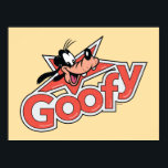 Goofy Retro Star Power Graphic Poster<br><div class="desc">Make a statement with this high-impact, Goofy logo-style design! Featuring a cheerful Goofy peaking out from behind a bold, red shooting star, this artwork perfectly blends vintage animation vibes with a classic pop-art aesthetic. The custom, thick-contoured typography and textured red fill give the design a high-quality "decal" look that feels...</div>