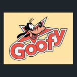 Goofy Retro Star Power Graphic Poster<br><div class="desc">Make a statement with this high-impact, Goofy logo-style design! Featuring a cheerful Goofy peaking out from behind a bold, red shooting star, this artwork perfectly blends vintage animation vibes with a classic pop-art aesthetic. The custom, thick-contoured typography and textured red fill give the design a high-quality "decal" look that feels...</div>