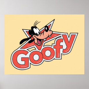 Goofy Retro Star Power Graphic Poster