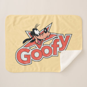 Goofy Retro Star Power Graphic Sherpa Blanket