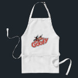 Goofy Retro Star Power Graphic Standard Apron<br><div class="desc">Make a statement with this high-impact, Goofy logo-style design! Featuring a cheerful Goofy peaking out from behind a bold, red shooting star, this artwork perfectly blends vintage animation vibes with a classic pop-art aesthetic. The custom, thick-contoured typography and textured red fill give the design a high-quality "decal" look that feels...</div>