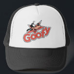 Goofy Retro Star Power Graphic Trucker Hat<br><div class="desc">Make a statement with this high-impact, Goofy logo-style design! Featuring a cheerful Goofy peaking out from behind a bold, red shooting star, this artwork perfectly blends vintage animation vibes with a classic pop-art aesthetic. The custom, thick-contoured typography and textured red fill give the design a high-quality "decal" look that feels...</div>