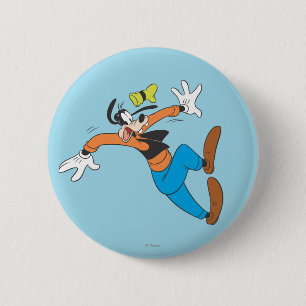 Goofy   Slipping 2 Inch Round Button