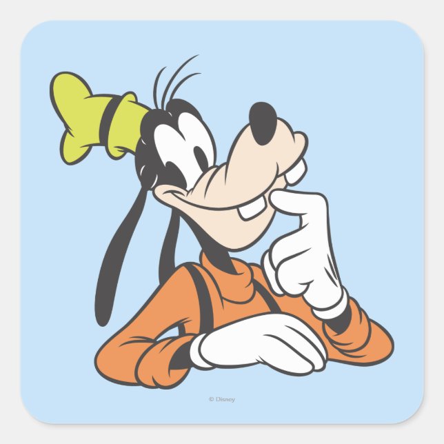 Goofy | Thinking Square Sticker (Front)
