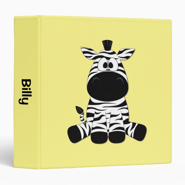 Goofy Zebra Yellow Binder (Front/Spine)