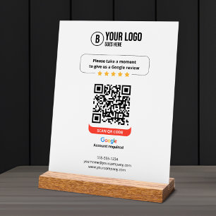 Google Avis QR Code Note Mon entreprise 5 étoiles