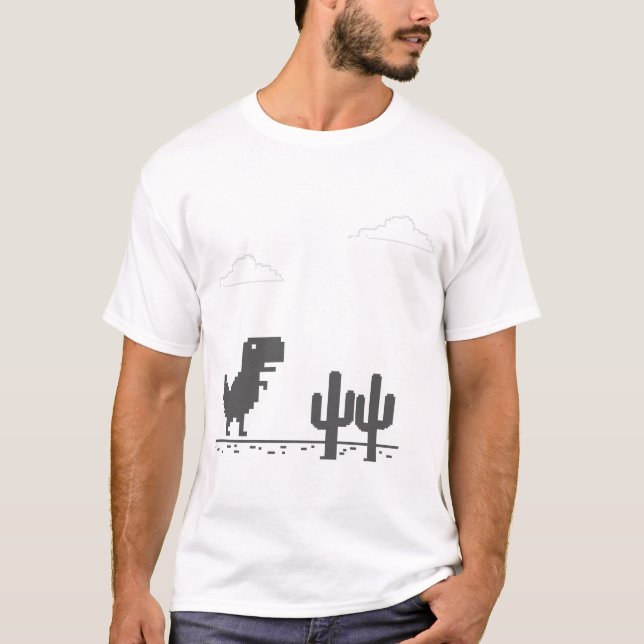 Google Chrome Dinosaur game T-Shirt (Front)
