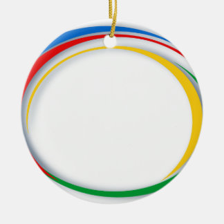 Google colours ceramic ornament