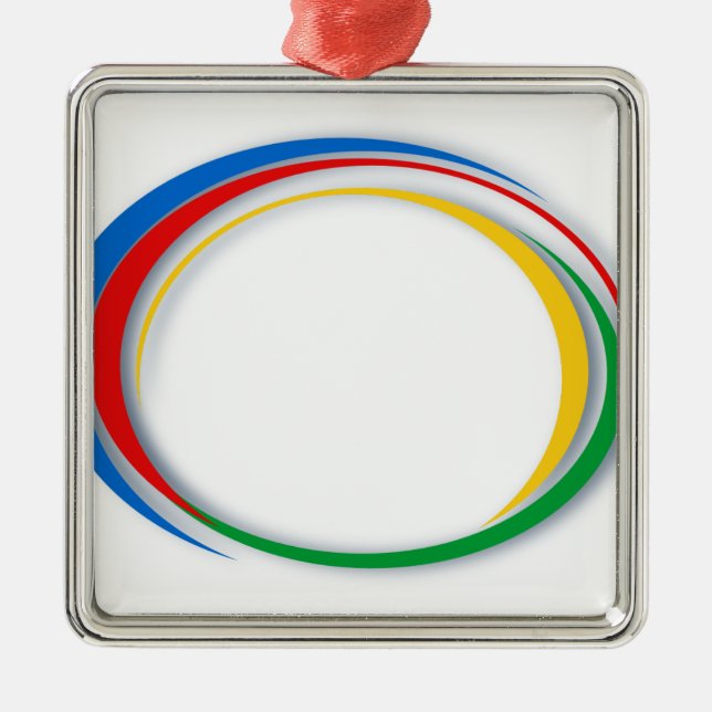 Google colours metal ornament (Front)