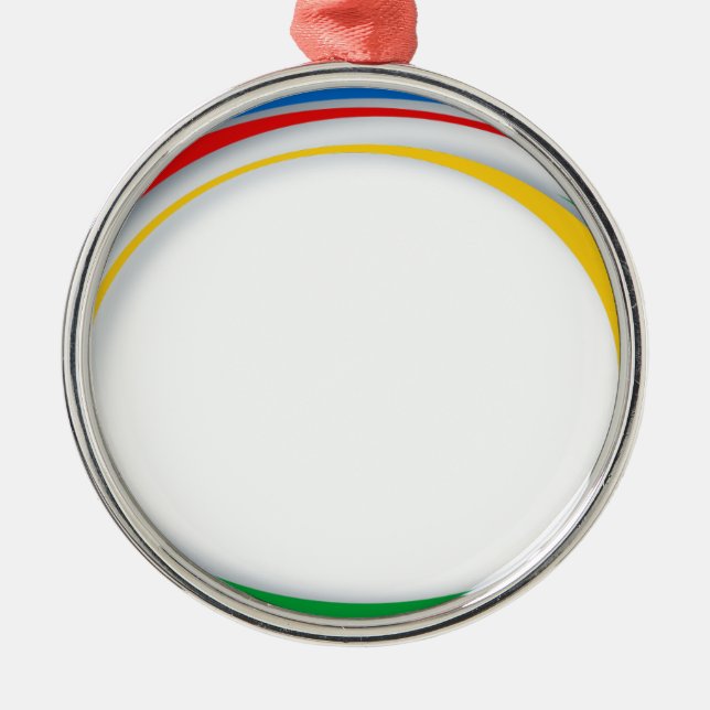 Google colours metal ornament (Front)