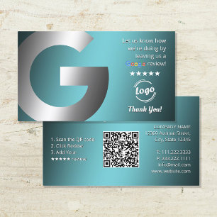 Google Maps Reviews Business Card