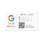 Google Review Avec QR Code Link Carte de visite