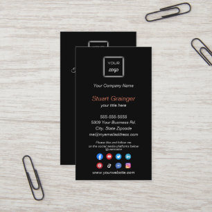Google Review - Business Card with Social Media