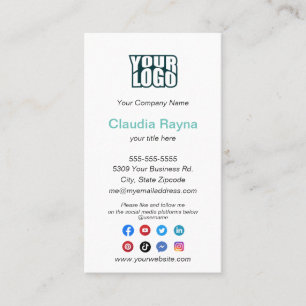 Google Review - Business Card with Social Media
