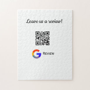 Google review business logo Scan QR review Jigsaw Puzzle