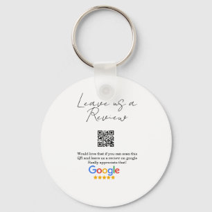 Google review business logo Scan QR review Keychain
