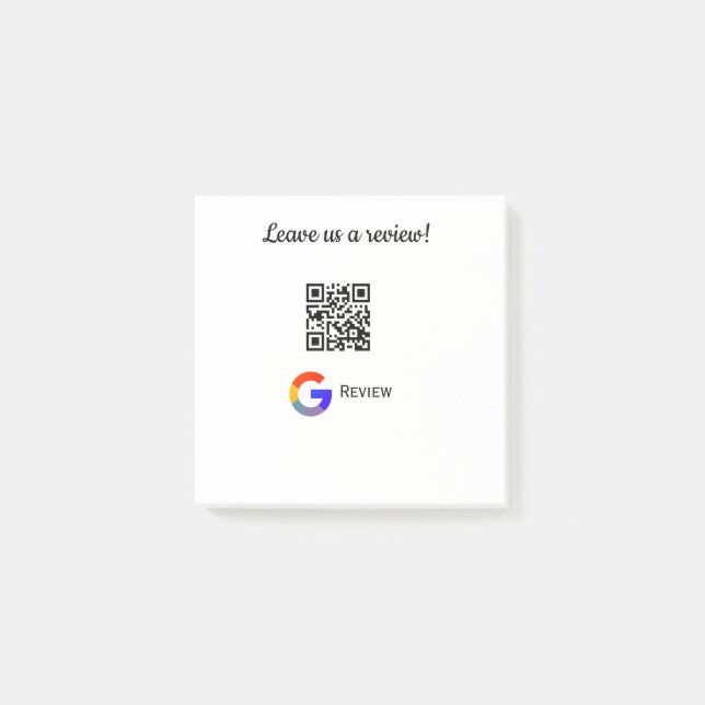 Google review business logo Scan QR review Post-it Notes (Front)