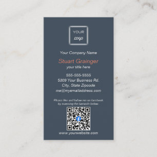 Google Review - Carte de visite - Facebook QR Link
