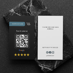 Google Review My Business Add Logo Qr Code Card