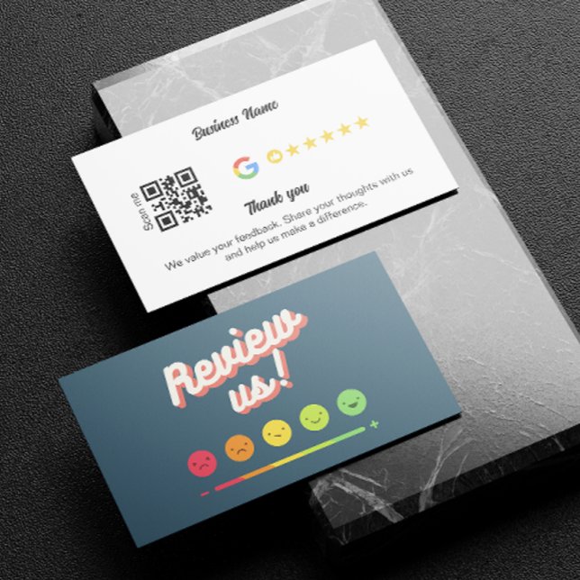 Google Review My Business Thank You Qr Code Card (Google Review My Business Thank You Qr Code Business Card)