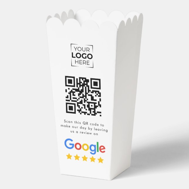 Google Review QR Code Business Review Favor Box (Front)
