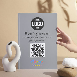 Google Review QR Code Cards Business Thank You