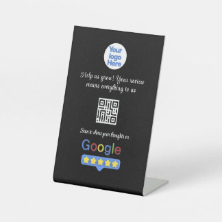 Google Review QR Code | Custom Business Feedback Pedestal Sign