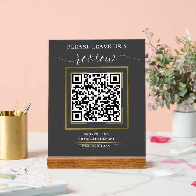 Google Review QR Code Sign - Personalized Business (Wedding)