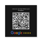 Google Review QR Code Thank You Black Modern